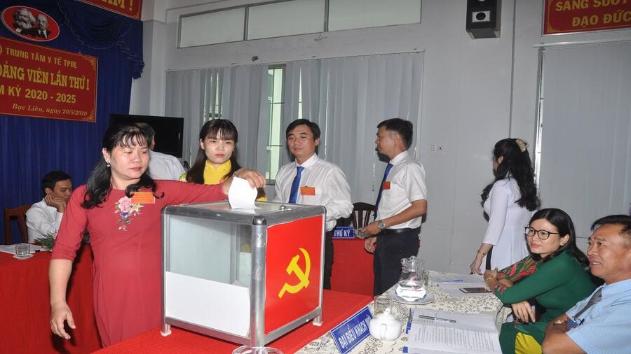 Đại hội Đảng bộ lần I nhiệm kỳ 2020-2025 Trung Tâm Y Tế thành phố Bạc Liêu