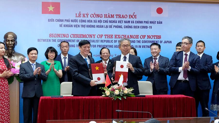 Nhật Bản viện trợ gần 500 tỷ đồng giúp Việt Nam phòng, chống dịch COVID-19