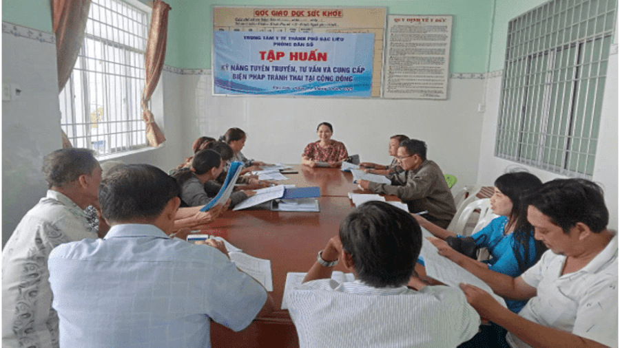 TRUNG TÂM Y TẾ THÀNH PHỐ BẠC LIÊU TỔ CHỨC TẬP HUẤN  KỸ NĂNG TUYÊN TRUYỀN, TƯ VẤN VÀ CUNG CẤP BIỆN PHÁP TRÁNH THAI TẠI CỘNG ĐỒNG NĂM 2025