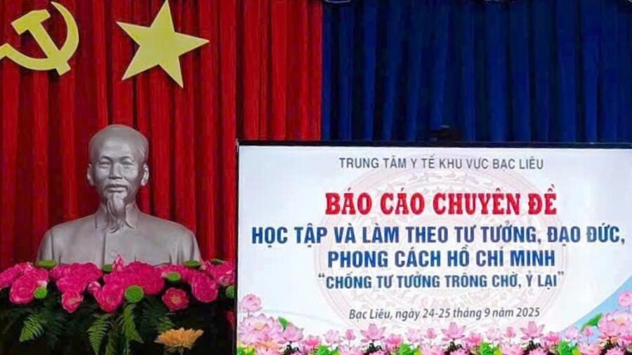 Trung tâm Y tế khu vực Bạc Liêu đẩy mạnh phong trào thi đua yêu nước gắn với học tập và làm theo tư tưởng, đạo đức, phong cách Hồ Chí Minh.