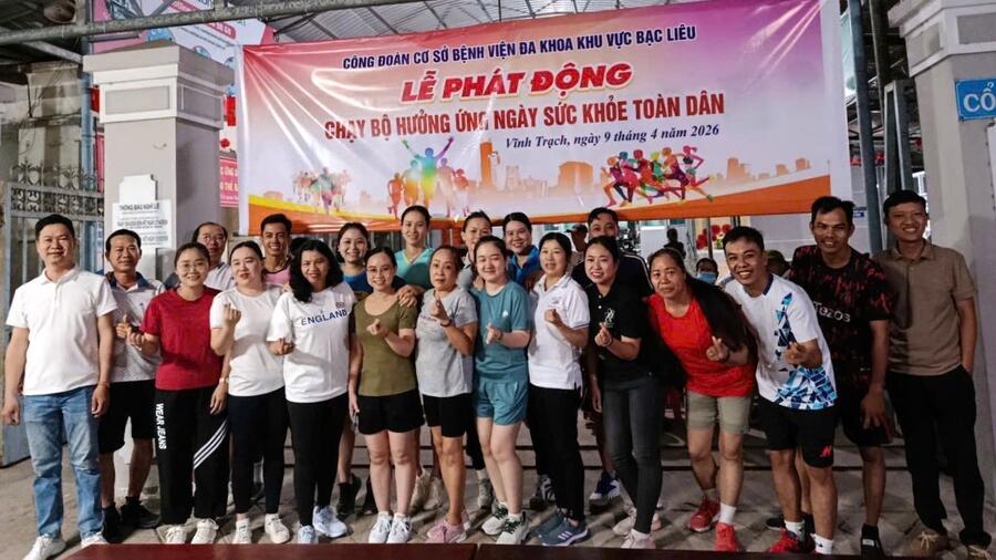 BỆNH VIỆN ĐA KHOA KHU VỰC BẠC LIÊU HƯỞNG ỨNG NGÀY SỨC KHỎE TOÀN DÂN 07/4