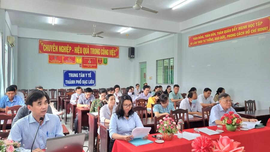 Trung tâm y tế thành phố Bạc Liêu Sơ kết  công tác y tế 6 tháng đầu năm 2024