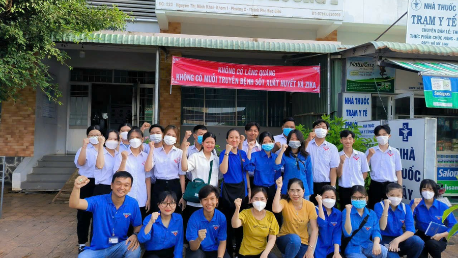 Thành phố Bạc Liêu phát động chiến dịch diệt lăng quăng phòng bệnh sốt xuất huyết