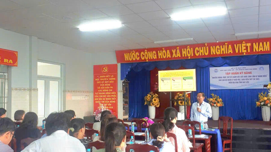TẬP HUẤN KỸ NĂNG TRUYỀN THÔNG TRONG CHĂM SÓC SỨC KHỎE SINH SẢN VỊ THÀNH NIÊN CHO GIÁO VIÊN TẠI CÁC TRƯỜNG THCS, THPT TRÊN ĐỊA BÀN THÀNH PHỐ BẠC LIÊU
