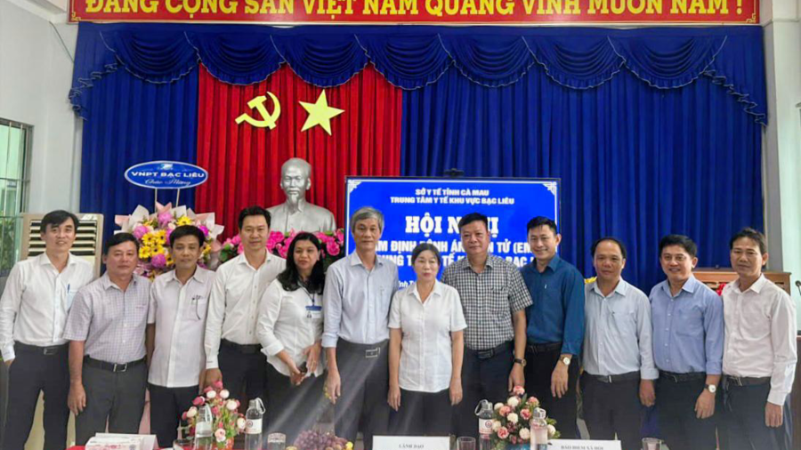 Hội nghị Thẩm định Hồ sơ Bệnh án Điện tử (EMR) tại Trung tâm Y tế khu vực Bạc Liêu